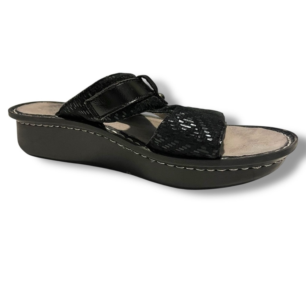 ALEGRIA PEG-530 Peggy Black Slip On Sandals Slides  EU 39 Womans sz 9